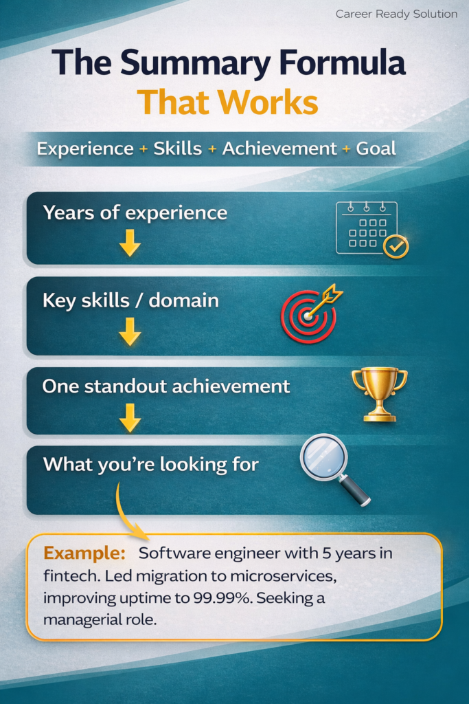 How to write resume summary