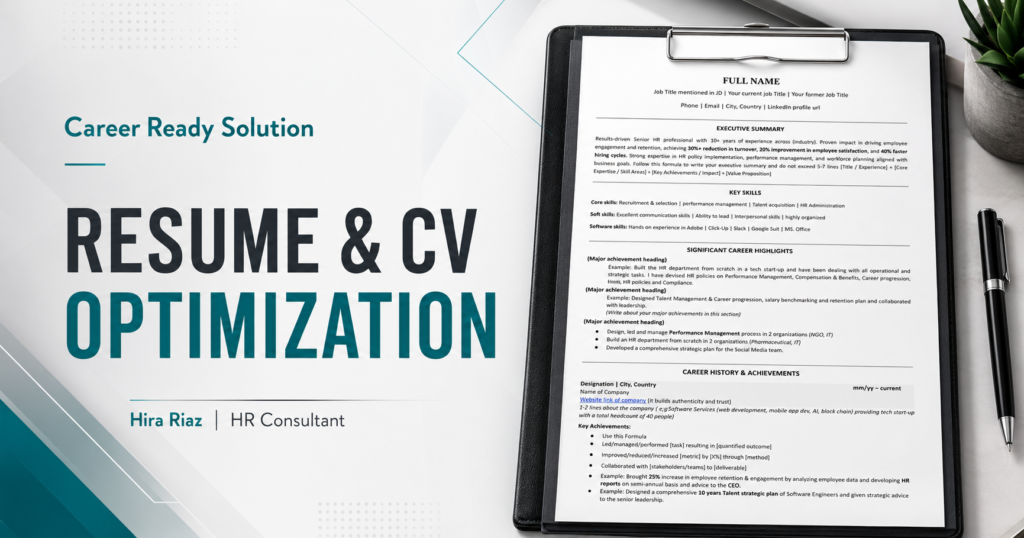 How to optimize resume & cv