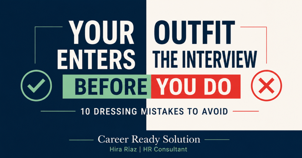Your outfit enters the interview before you do—10 interview dressing mistakes to avoid